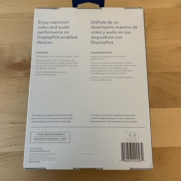 Insignia NSPD06502 10ft Display Port to HDMI Cable - Black - Picture 2 of 2